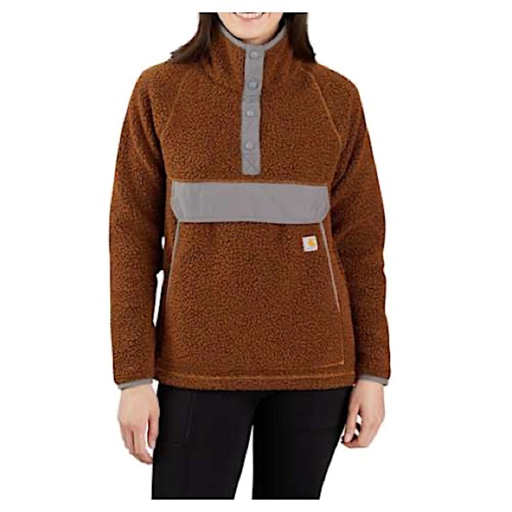 NWT Women's Carhartt Relaxed Fit Fleece Pullover